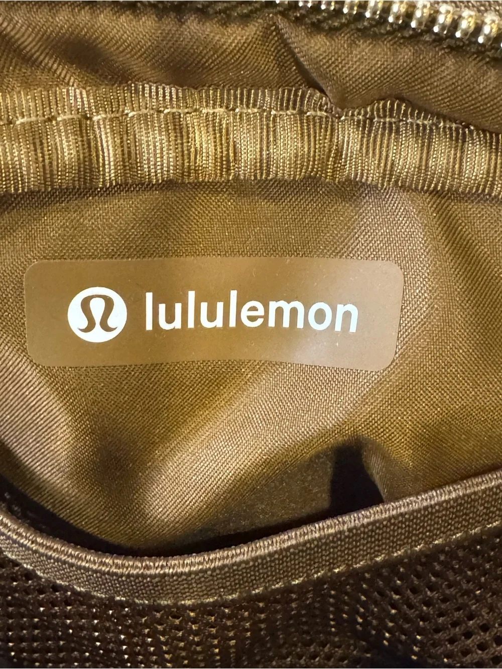 Lululemon Everywhere Belt Bag 1L Fleece Gold Hardware in Burnt Caramel
